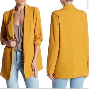 Lush Mustard Novak Crepe Blazer Women’s XS